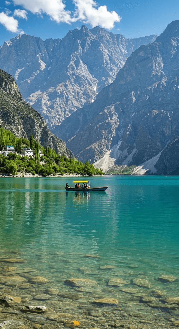 Lake and mountains in Kashmir